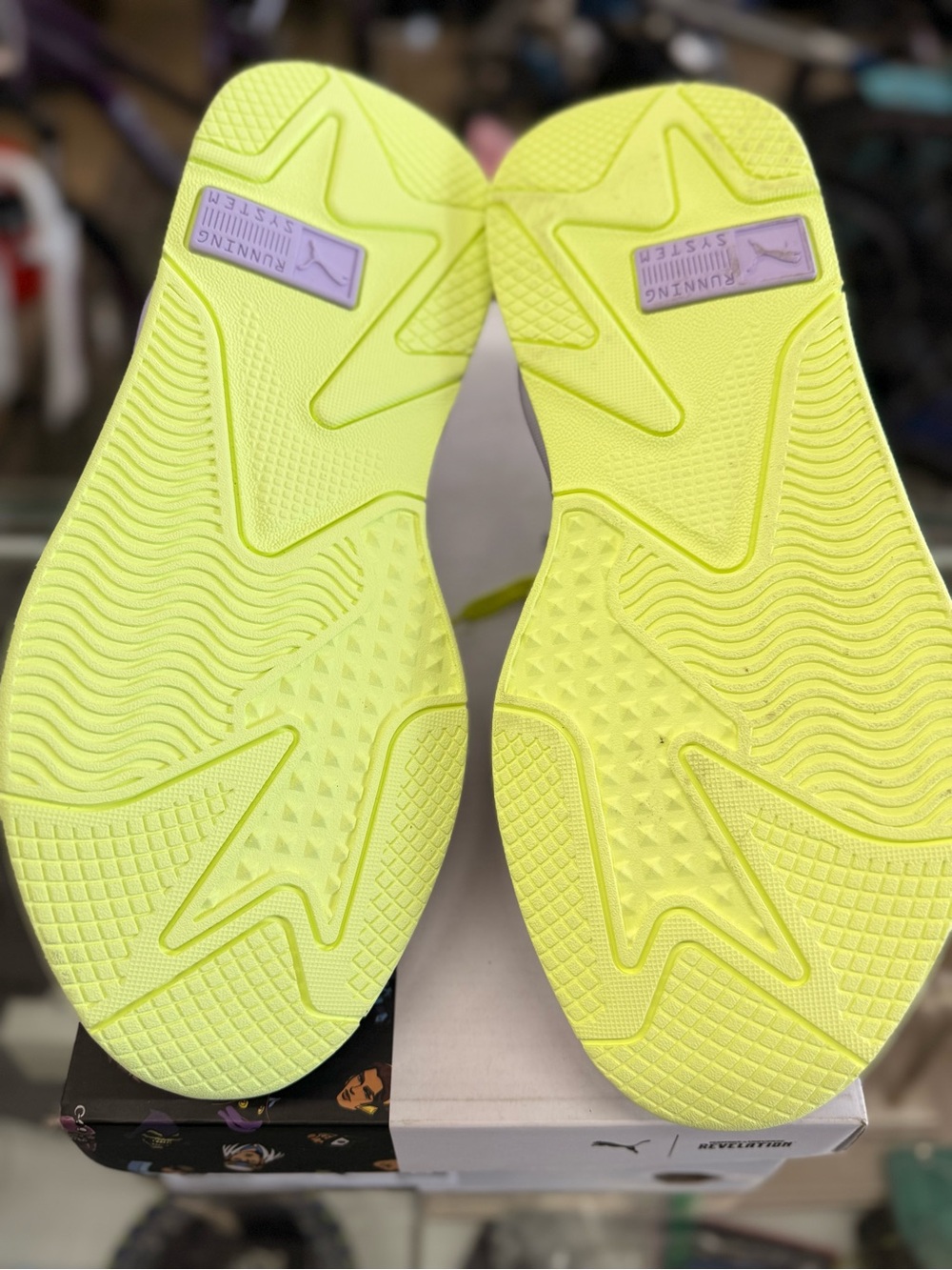 Puma RS-X Skeletor Box Art in Black, Purple, Yellow & Lime - Picture 6 of 6